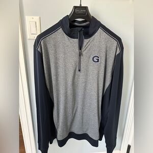 Georgetown University quarter-zip.  Cutter & Buck Size XL. Excellent used cond.